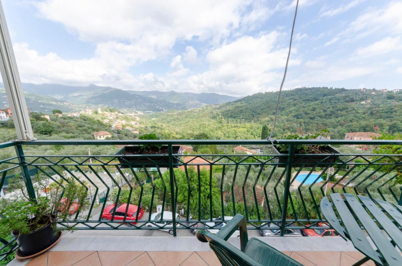 Ca' Do Pescou, Charming 2,Bedroom Apartment With Stunning Hill Views Overlooking The Greenery 라팔로 외부 사진